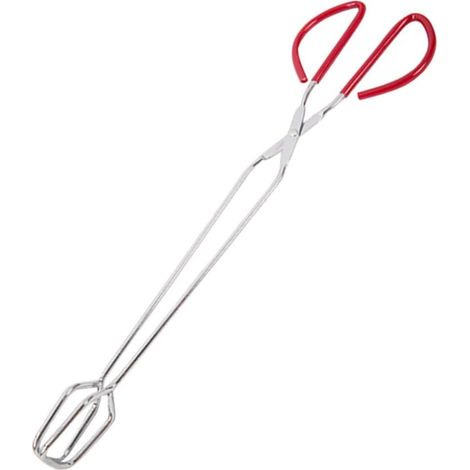 Pince à Charbon de Bois pour Barbecue en Métal à Pointe Ronde  Structure Monobloc, Surface Lisse, Lavable au Lave-vaisselle, Usage Extérieur pour Cuisson et Pique-niques (1/5)