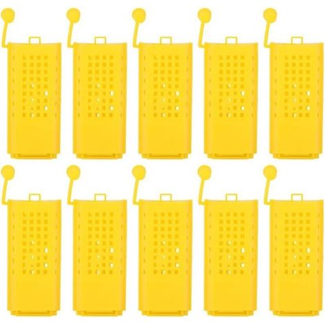 Kit d'apiculture avec 10 cages à reines en plastique. - AquaForge (1/4)