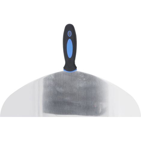 Grattoir à mastic en acier inoxydable 14 pouces, pour papier peint, peinture, autocollants, plâtre, avec trou de suspension, pour réparation de cloison sèche (1/5)