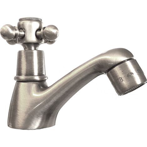 Grifo individual de agua caliente PAINI Tiffany de acero gris (1/4)
