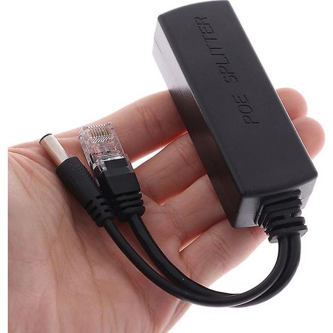 Répartiteur PoE actif (alimentation par Ethernet) 48 V vers 12 V 2,4 A conforme à la norme IEEE 802.3-FFY (1/4)