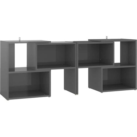 Maison Exclusive - TV-Schrank Hochglanz-Grau 104x30x52cm Holzwerk (1/5)