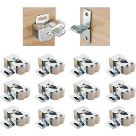 Clip de porte boucle petite ventouse magnétique 12pcs argent carte tactile perles (1/5)