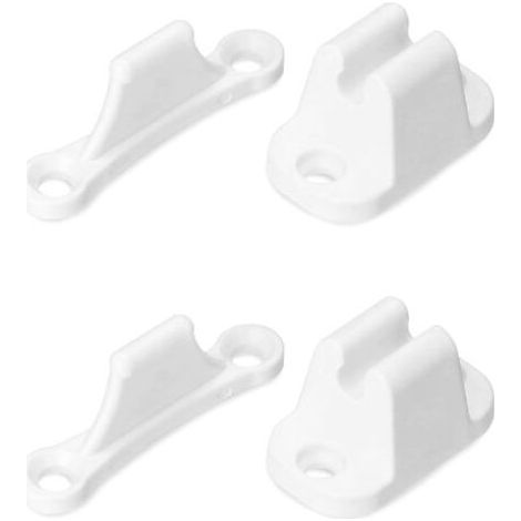 Set of 2 Door Stops for Motorhomes and Caravans, Heavy Duty Plastic Door Stops, Caravan and Motorhome Accessories (Screws included) (1/4)