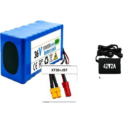 Batterie, 36V, capacité de 100Ah, 10s4p-XT30-JST (1/2)