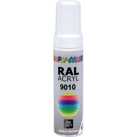 DUPLI-COLOR Lackstift reinweiss ma RAL 9010 12 ml Stift DUPLI-COLOR (1/5)