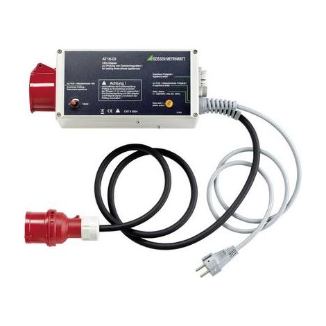 Adaptador de corriente diferencial Gossen Metrawatt at16-di prueba continuidad aislamiento
