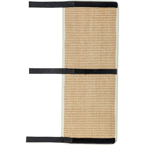 Tapis Griffoir - Sisal - 63 x 25 cm - Avec Boule Jouet Et Bande Velcro - Pour Pieds De Table Canapé Chaise - 1 Pièce (1/5)