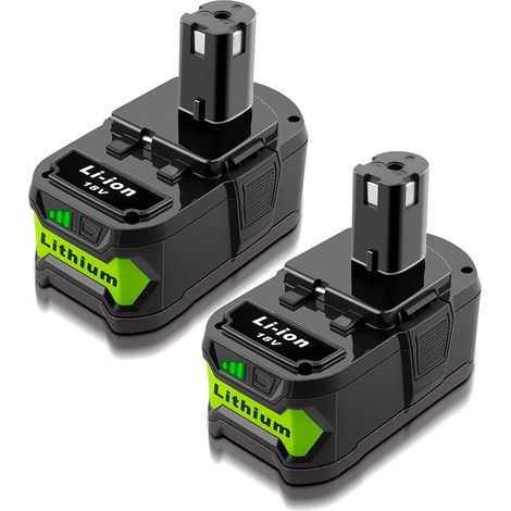 2X P108 Akku für Ryobi Ersatzakku RB18L50 ONE+ 18V 7.0Ah Li-Ion P108 P104 RB18L40