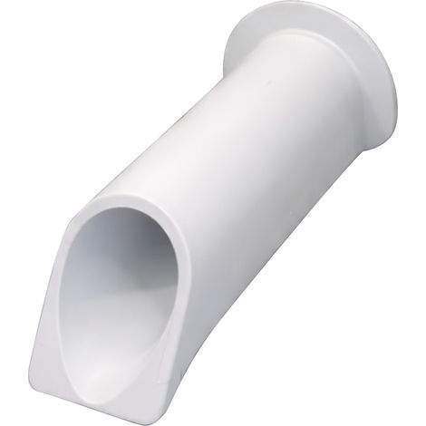 GOCCIOLATOIO PER TERRAZZI cm 8 x 23 chiuso - col.bianco cm 8 x 23 chiuso - col.bianco