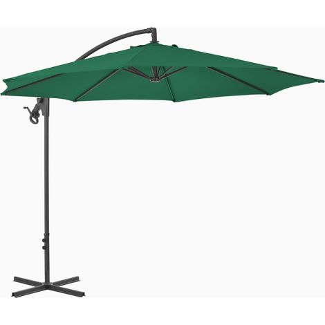 Maison Exclusive - Ampelschirm mit Stahl-Mast 300 cm Grün