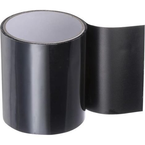 Tape étanche - Tape anti-fuites - 10 cm x 1,5 m - Tape de DIY et de bricolage - Pour réparation de piscines, salles de bain, tentes, fuites - Résistant à l'eau - PVC - Zwart
