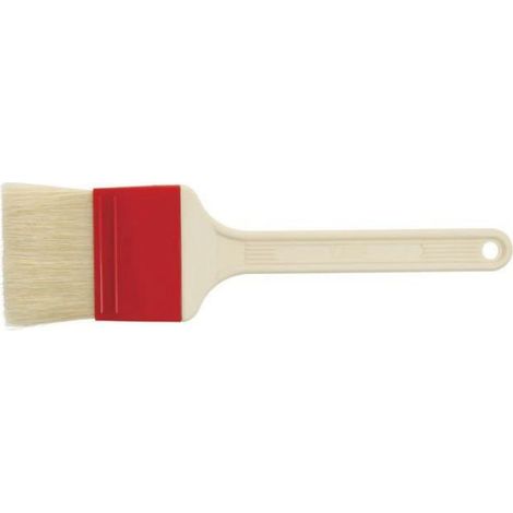 Pinceau Cuisine - Poils Naturels 4 cm - Largeur 6 cm - Résistant Chaleur 120 °C - Manche PA Renforcé Fibre Verre - 1 Pièce