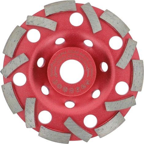 Disque abrasif diamanté 125 mm – Turbo-segmentation pour béton et maçonnerie – Vitesse d'enlèvement élevée – Compatible meuleuses 1000W (1/5)