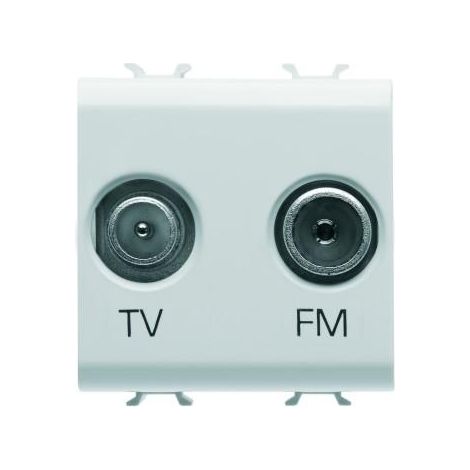 PRISE TV+FM 2M BLANC GEWISS GW10381
