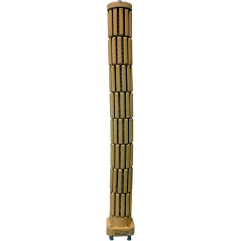 Riscaldatore in steatite diametro 47mm, base quadrata, 1800W, 6 pin
