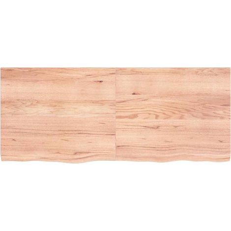 Maison Exclusive - Piano Tavolo Marrone 120x50x(2-4) cm Massello Rovere Trattato