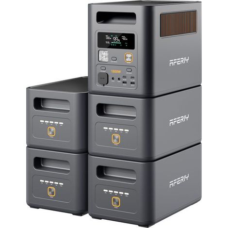 Tragbare Stromstation - AFERIY - P180Pro - Erweiterbar bis zu 5120Wh - 1800W - LiFePO4
