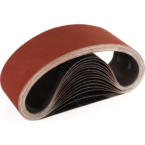 Bandes Abrasifs 75x533 mm-15 Pièces de 240 Grain Bande Ponceuse pour Ponçage et Polissage avec à - (1/5)