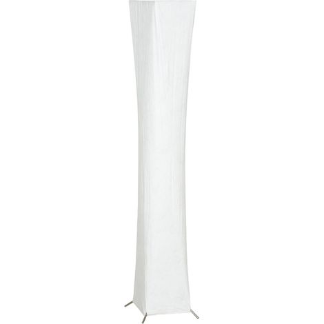 Stehlampe mit Papierschirm, Fußschalter, 3 Helligkeitsstufen, Weiß (1/5)
