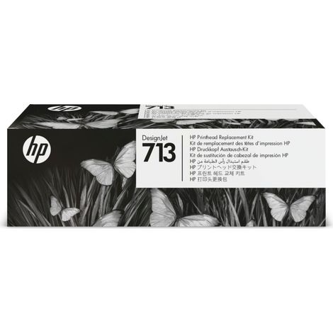 Kit de reemplazo de cabezal de impresión HP 713 (3ED58A), negro, cian, magenta, amarillo
