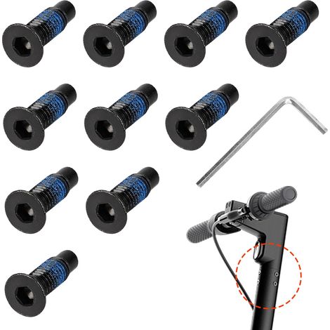 Lot de 10 vis pour trottinette – Vis de rechange pour guidon et axe avant, durables et robustes. (1/5)