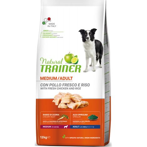 Natural Trainer Adult Medium 12kg Pollo&Riso (1/5)