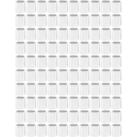 Gaines en aluminium, gaines thermorétractables pour fil d'acier - 100 pièces (1/5)