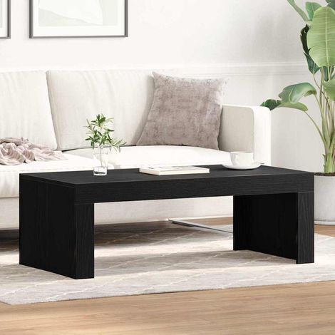 Couchtisch Schwarz Eichen-Optik 102 x 50 x 35 cm Holzwerkstoff