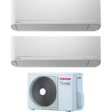 Climatiseur réversible Toshiba SEIYA 10+10 – Puissance 4,0 kW – Classe A++ – Wi-Fi en option – Silencieux jusqu'à 45 dB(A) - RAS-2M14U2AVG-E