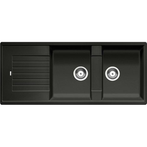 Blanco Zia 8 - Lavello in silgranit, 116x50 cm, nero 526027 (1/3)