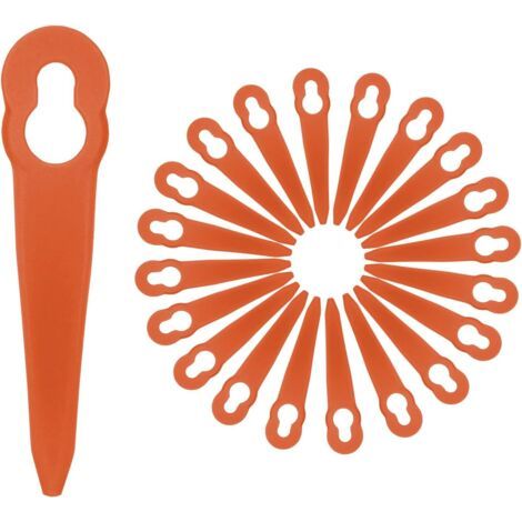 Lot de 100 lames de rechange en nylon pour tondeuses à gazon STIHL Polycut 2-2 et Polycut 3-2. Lames en nylon, accessoires et outils de jardinage.