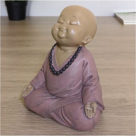 Statuette zen Bouddha 2 - L 11,3 x l 10 x H 13,7 cm - Livraison gratuite (1/4)
