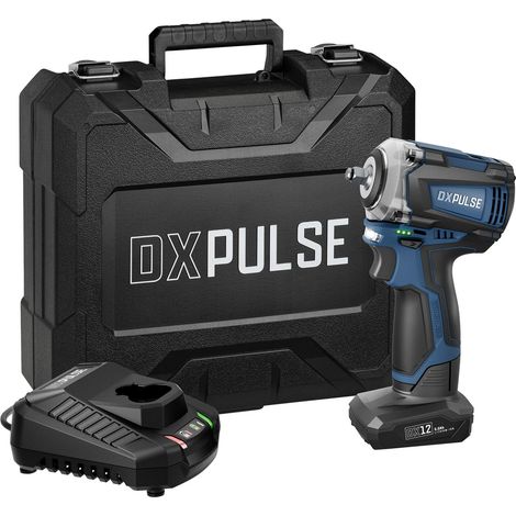 Draper 27960 DXPULSE 12V Brushless Impact Wrench Kit, 3/8"" Sq. Dr 1 x 5.0Ah Battery, 1 x Fast Charger