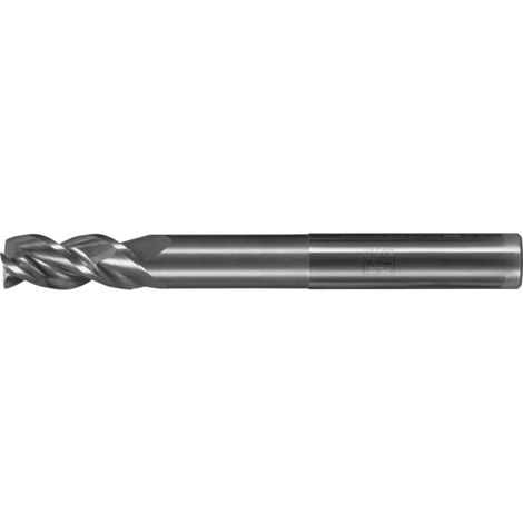 PFERD TOOLS VHM-Fräser Ø10mm, 3 Schneiden, 2xDC, Halsfreischliff extralang, Fase 0,2mm, unbeschichtet, Schaft HA, Performance Aluminium (1/4)