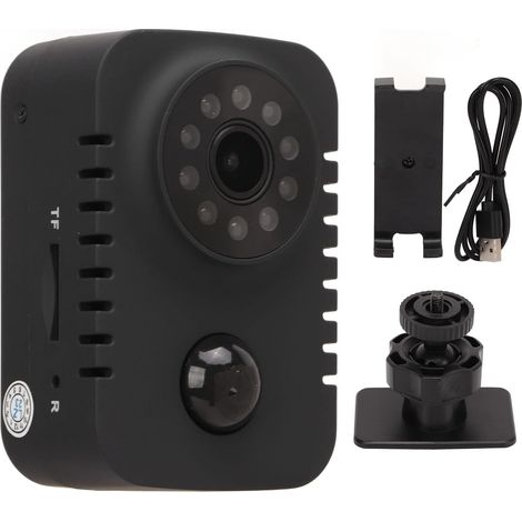 MD29 Mini-Tragbare Kamera, 1080P HD-Weitwinkelobjektiv, Automatische Nachtsicht, PIR-Videoaufzeichnung, Lange Standby-Zeit, Universalhalterung