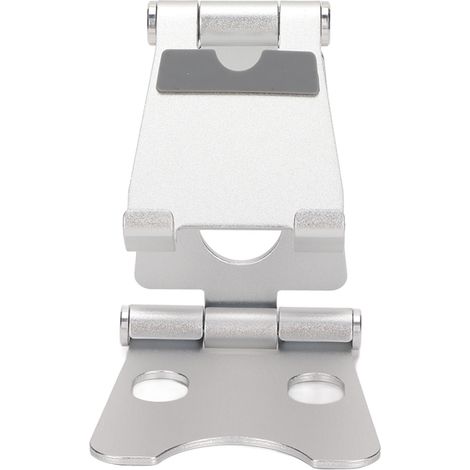 Support de téléphone multi-angles, multi-positions, base stable, couleur durable, pour PC et ordinateur portable (argenté)