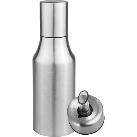 Distributeur d'huile d'olive, bouteille d'huile en acier inoxydable étanche, carafe à huile d'olive pour la cuisine, bouteille distributrice d'huile pour sauces à l'huile de sésame et au vin de cuisin