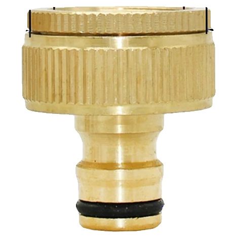 Conector rápido para manguera, construcción de latón duradera, fácil de usar, G (1/2)