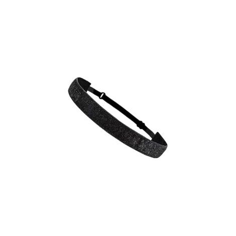 Bandeaux à paillettes réglables et antidérapants - Accessoires de cheveux élastiques pour la gymnastique - Cadeaux extensibles pour femme - Noir (1/5)