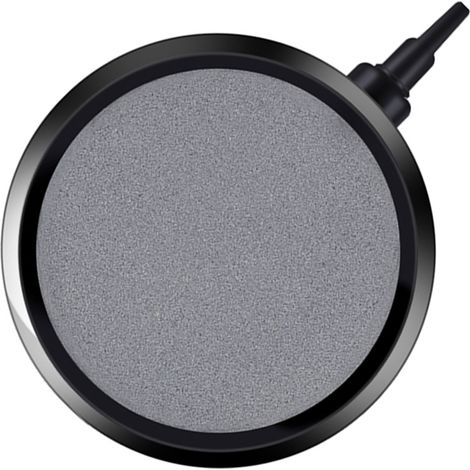 disco difusor de aire, 10,7 cm, piedra sinterizada, conector de doble nivel, para acuarios, estanques y carpas koi. (1/5)