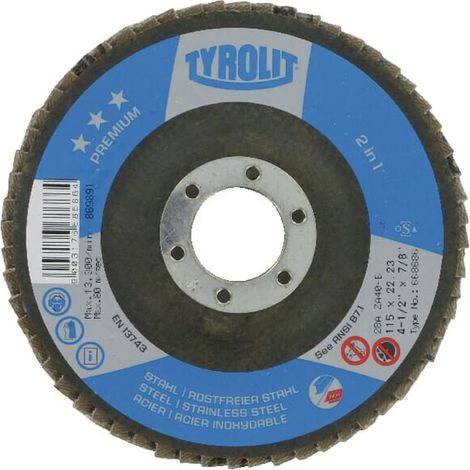 Discos abrasivos laminados K80 TYROLIT K192204