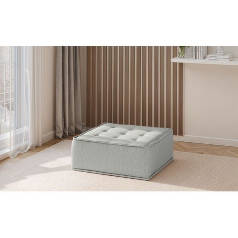 Polsterhocker Modul SANDE Stoff Alpine Hellgrau (1/5)