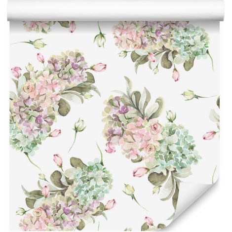 Papier peint Roses Pastel pour salon et chambre 50x1000 cm (1/5)