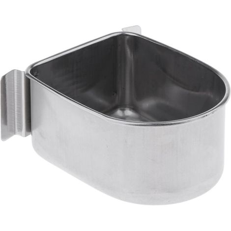 Mangeoire Suspendue De Cage De Bol De Graine D&39eau D&39oiseaux D&39acier Inoxydable Pour De Petits Oiseaux (1/5)