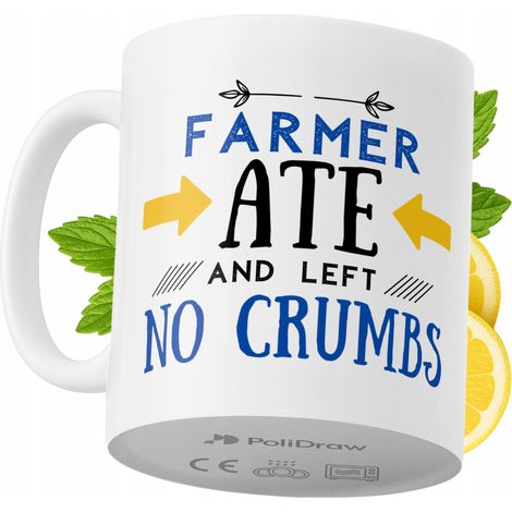 Taza de café/té divertida con diseño de texto humorístico para granjeros. Taza ideal para cumpleaños, santos y días festivos. Taza premium para ocasiones especiales en casa, la oficina o el trabajo. C (1/5)