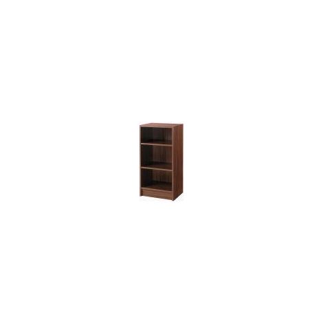 Walnut Borwn Small Narrow Bookcase Compact Slim Storage Unit Adjustable Shelves (1/4)