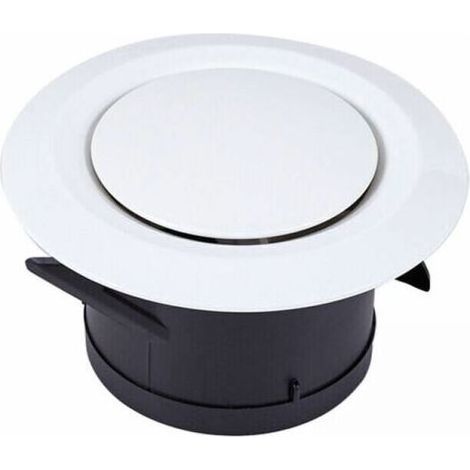 Air extraction and insufflation vent Ø120, SL.GT 3 articulated claws - Adjustable round plastic ventilation grille - Ventilation by fan (1/5)