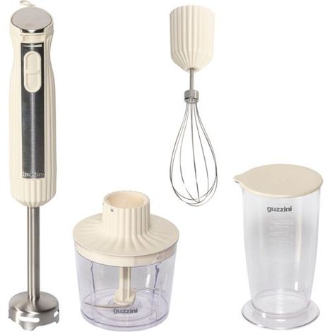 Guzzini Sous Chef Stabmixer mit Zubehör, creme