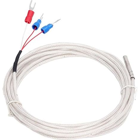 Sonde Capteur de Température PT100, Étanche Sonde de Thermistance à 3 Fils Thermocouple de Type K pour Contrôleur de Température Constante (1/5)